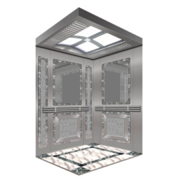 Passenger Elevator with Eached Mirror Stainless Steel